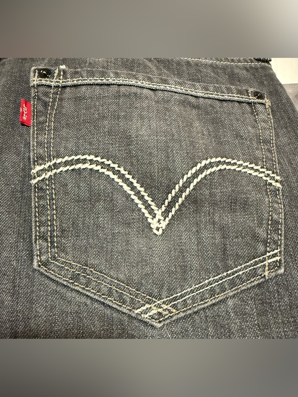 Levi's 527 Men's Washed Gray Relaxed Jeans - Picture 4 of 6